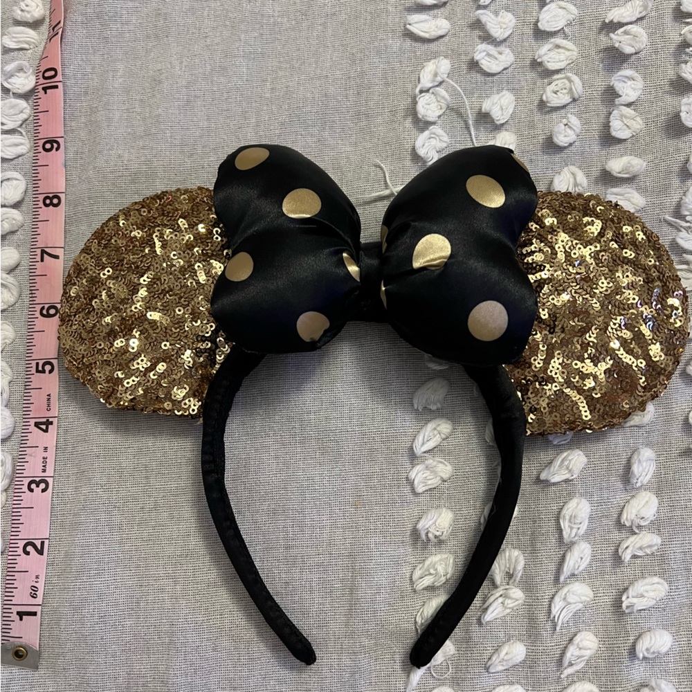 Black and Gold Minnie Ears